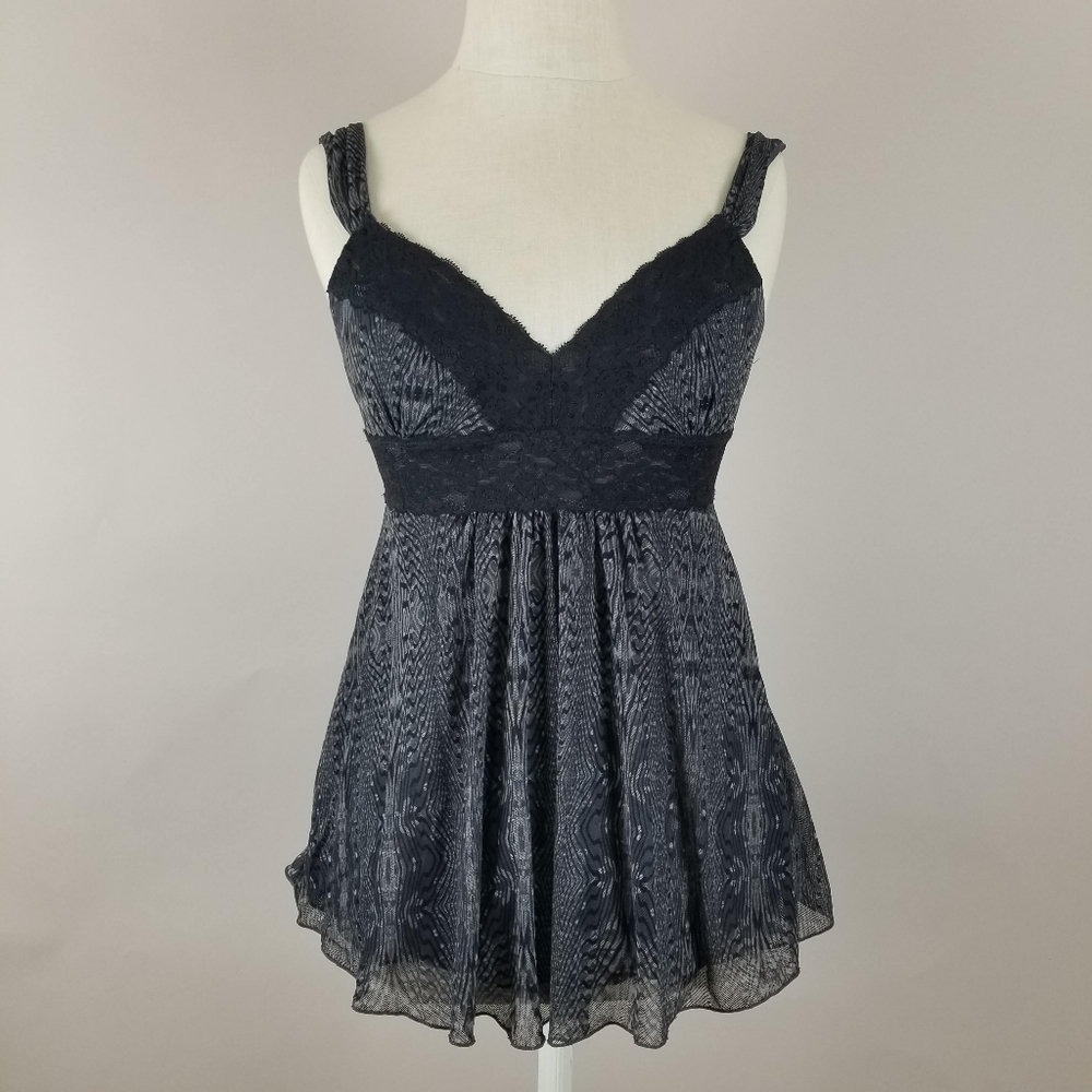 Vintage Express Lace Mesh Babydoll Tank
